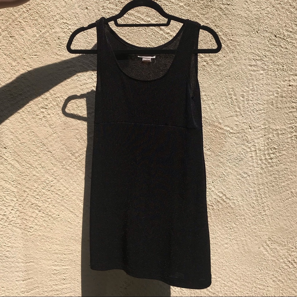 Shimmery Black Tank Dress